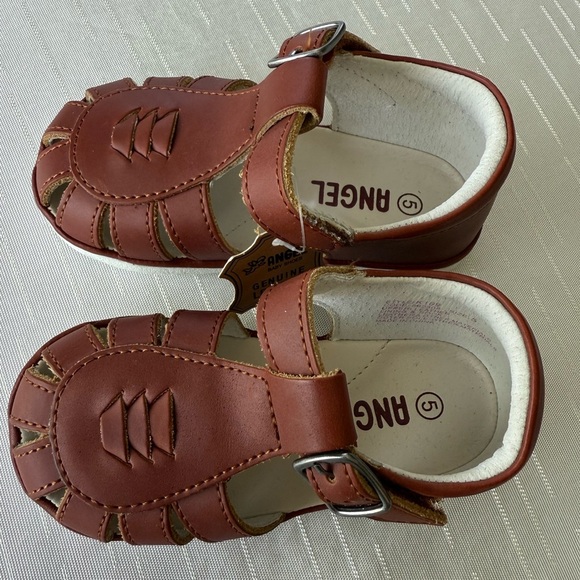 L’amour Angel Henry caged leather sandal size 5 Brown - Picture 3 of 5